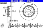 ATE 24.0110-0404.1 galinių stabdžių diskas