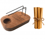 Palo Santo rinkinys: laikiklis Gyvybės medis ir smilkalų lazdelės 3 vnt.