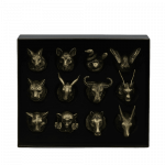 Taurelių rinkinys Kinų zodiako gyvūnai 12 vnt.