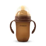 Kidnort Eple Teddy Brown Silikoninis maitinimo buteliukas 250 ml
