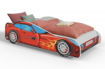 Vaiki&scaron;ka lova Car II su čiužiniu 165 cm x 84 cm x 49 cm, automobilis 4x4