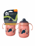 TOMMEE TIPPEE puodelis su rankenėlėmis SUPERSTAR 300ml 6m+ rožinė