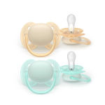 AVENT Ultra Soft Pacifier 0-6m smėlio spalvos / mėtų, SCF091/40