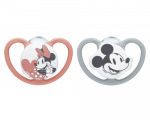 NUK Čiulptukas SPACE MICKEY MOUSE silikoninis 2 vnt