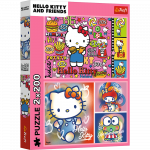 TREFL galvosūkis 2x200 Hello Kitty ir draugai