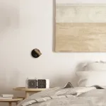 LED Sieninis Skaitymo &Scaron;viestuvas 3W, Liečiamas Reguliavimas, Juoda ir Auksinė