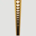 Magnetinis LED &scaron;viestuvas su grotelėmis 8W CCT, aukso žalvario spalvos