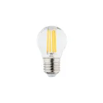 E27 LED lemputė 6 W, skaidri, 3000 K, reguliuojama