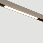 Linijinis magnetinis LED bėgelinis &scaron;viestuvas 13W, reguliuojamos baltos spalvos, pilkai-juodas