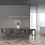 Linijinis LED Pakabinamas &Scaron;viestuvas, Dažytos Bronzos, 141cm