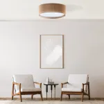 Lubinis &scaron;viestuvas 4xE27 su džiuto gaubtu, 60 cm
