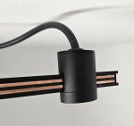 48V Magnetinio Bėgelio LED Maitinimo Jungtis, Juoda