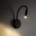 LAGOS sieninis &scaron;viestuvas 8 W, juodas, su USB-C