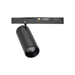 Magnetinis kryptinis LED &scaron;viestuvas 10 W 3000 K, &Oslash;3,4 cm, matinė juoda