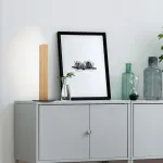 TEO LED stalinė lempa 6 W, juoda su medžiu