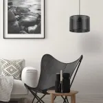 Pakabinamas &scaron;viestuvas MORENO &Oslash;30 cm, juodas
