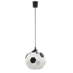 Pakabinamas &scaron;viestuvas FOOTBALL 1, baltas ir juodas, E27
