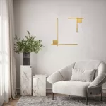 Modernus Aukso Matinis Linijinis LED Sieninis &Scaron;viestuvas