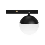 Magnetinis rutulinis LED &scaron;viestuvas 7 W 3000 K, &Oslash;8 cm, matinė juoda
