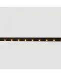 Linijinis magnetinis LED &scaron;viestuvas su ta&scaron;kiniais LED 8 W 3000 K, smėlio juoda