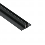Juodas Matinis 5mm Magnetinio Bėgio Profilis, Be Rėmelio