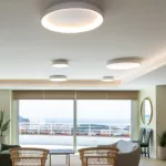 Apvalus Pritemdomas LED Lubinis &Scaron;viestuvas 32W 3000K, Matinis Baltas