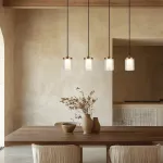 Matinio Aukso 4 &Scaron;viestuvų Dimeriuojamas LED Pakabinamas &Scaron;viestuvas