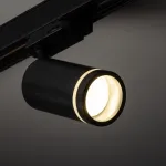 Bėgelio &scaron;viestuvas TRACER JET RING GU10, juodas, trifazis