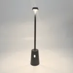 Ne&scaron;iojamas lauko LED stalo &scaron;viestuvas, 2W 3000K, juodas