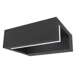 LED Lauko Sieninis &Scaron;viestuvas 10W 3000K IP54 Grafito