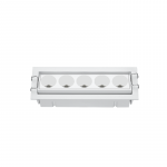 Įleidžiamas Linijinis LED Prožektorius, 5 &Scaron;altiniai, 12W 3000K, Baltas