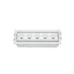 Įleidžiamas Linijinis LED Prožektorius, 5 &Scaron;altiniai, 12W 3000K, Baltas