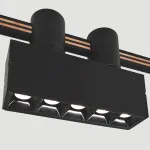 Tiesinis magnetinis LED bėginis &scaron;viestuvas 10W, 3000K, Juodas