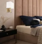 Sieninis &scaron;viestuvas su LED skaitymo lempa ir E27 lizdu, &scaron;lifuoto žalvario