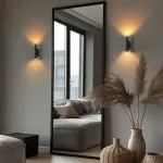 LAGOS sieninis &scaron;viestuvas 8 W, juodas, 2 x G9