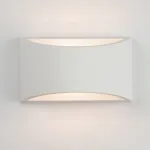 Sieninis &Scaron;viestuvas Gypsum Pure White G9 25W max Pavir&scaron;inis