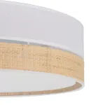 PAGLIA NEW lubinis &scaron;viestuvas 45 cm, baltas su smėlio spalvos gaubtais