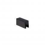 Bėgelio montavimo laikiklis su maitinimo įvadu 80&times;26&times;29 mm, smėlio juoda