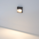 LED lauko laiptų &scaron;viestuvas 7W 3000K IP65 grafito spalvos, 5x16x16 cm, Sieninis, 7W