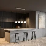 Linijinis pakabinamas &scaron;viestuvas BONO 4x8 W, smėlio spalvos