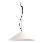 Pakabinamas &scaron;viestuvas 50 cm &ndash; kūginis, smėlio spalvos, &scaron;iltas LED
