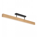 TK Lighting 6619 linijinis LED lubinis &scaron;viestuvas, 22 W, juodas su natūraliu medžiu