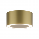 Pavir&scaron;inis lubinis LED &scaron;viestuvas 7W 3000K matinės aukso spalvos