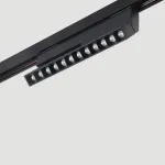 Magnetinis LED Tiesinis Bėgelinis &Scaron;viestuvas 12W 3000K DALI Smėlio Juoda 22cm