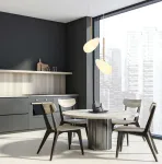 Organinės formos LED pakabinamas &scaron;viestuvas 5W 3000K aukso matinis