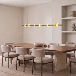 Linijinis pakabinamas LED &scaron;viestuvas 25W 3000K &ndash; kavos atspalvio bronzinis