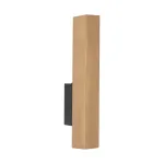 TK Lighting 6618 sieninis LED &scaron;viestuvas, 3 W, juodas su natūraliu medžiu