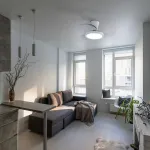 BREEZE 18 W LED lubinis &scaron;viestuvas su ventiliatoriumi, baltas, CCT