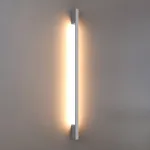 Sieninis &scaron;viestuvas 150 cm &ndash; linijinis, baltas, &scaron;ilta LED &scaron;viesa