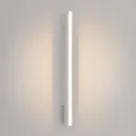 Sieninis &scaron;viestuvas 88,5 cm &ndash; linijinis, baltas, &scaron;ilta LED &scaron;viesa